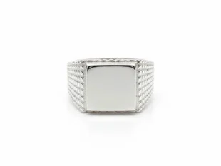 Sello plata brazo cuadriculado