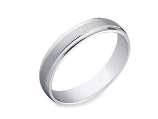 Alianza plata mate brillo