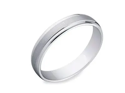 Alianza plata mate brillo