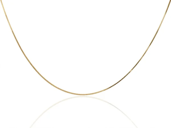 Cadena Veneciana plata dorada
