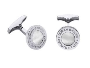Gemelos de plata de Pedro Duran madre perla