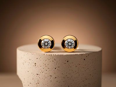 Pendientes de oro