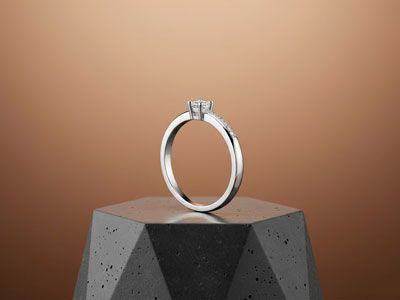 Solitarios de plata
