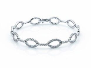 Pulsera oro eslabones ovalados