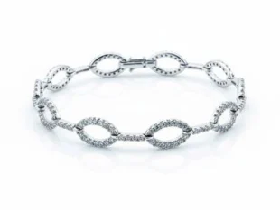 Pulsera oro eslabones ovalados
