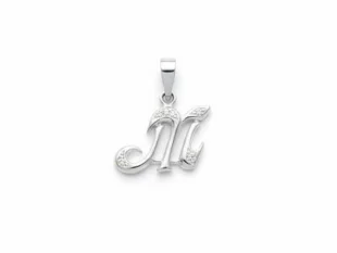 Colgante plata inicial circonitas
