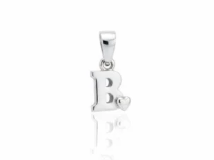 Colgante plata inicial B