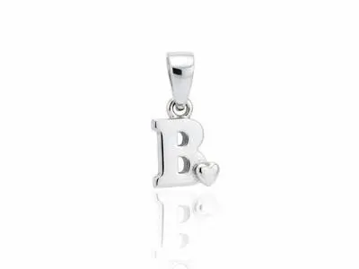 Colgante plata inicial B