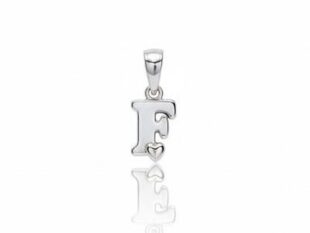 Colgante plata inicial F