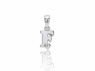 Colgante plata inicial F