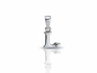 Colgante plata inicial L