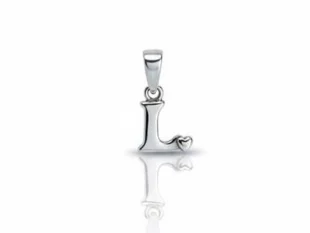 Colgante plata inicial L