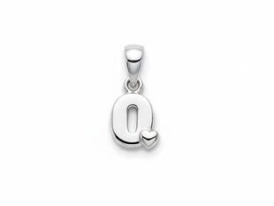Colgante plata inicial O