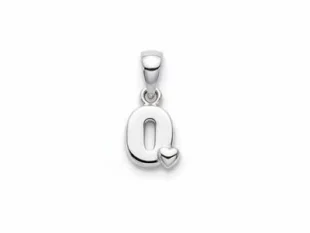 Colgante plata inicial O