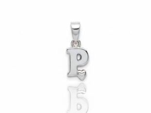 Colgante plata inicial P
