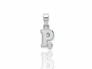 Colgante plata inicial P