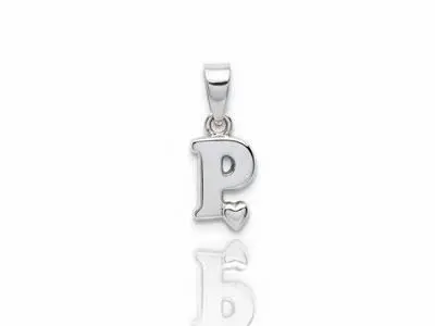 Colgante plata inicial P