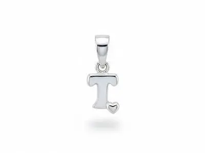 Colgante plata inicial T