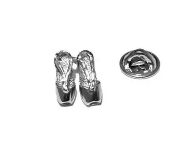 Pin plata zapatillas pequeñas