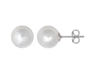 Pendientes perla cultivada esférica