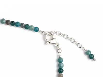 Collar piedras naturales plata