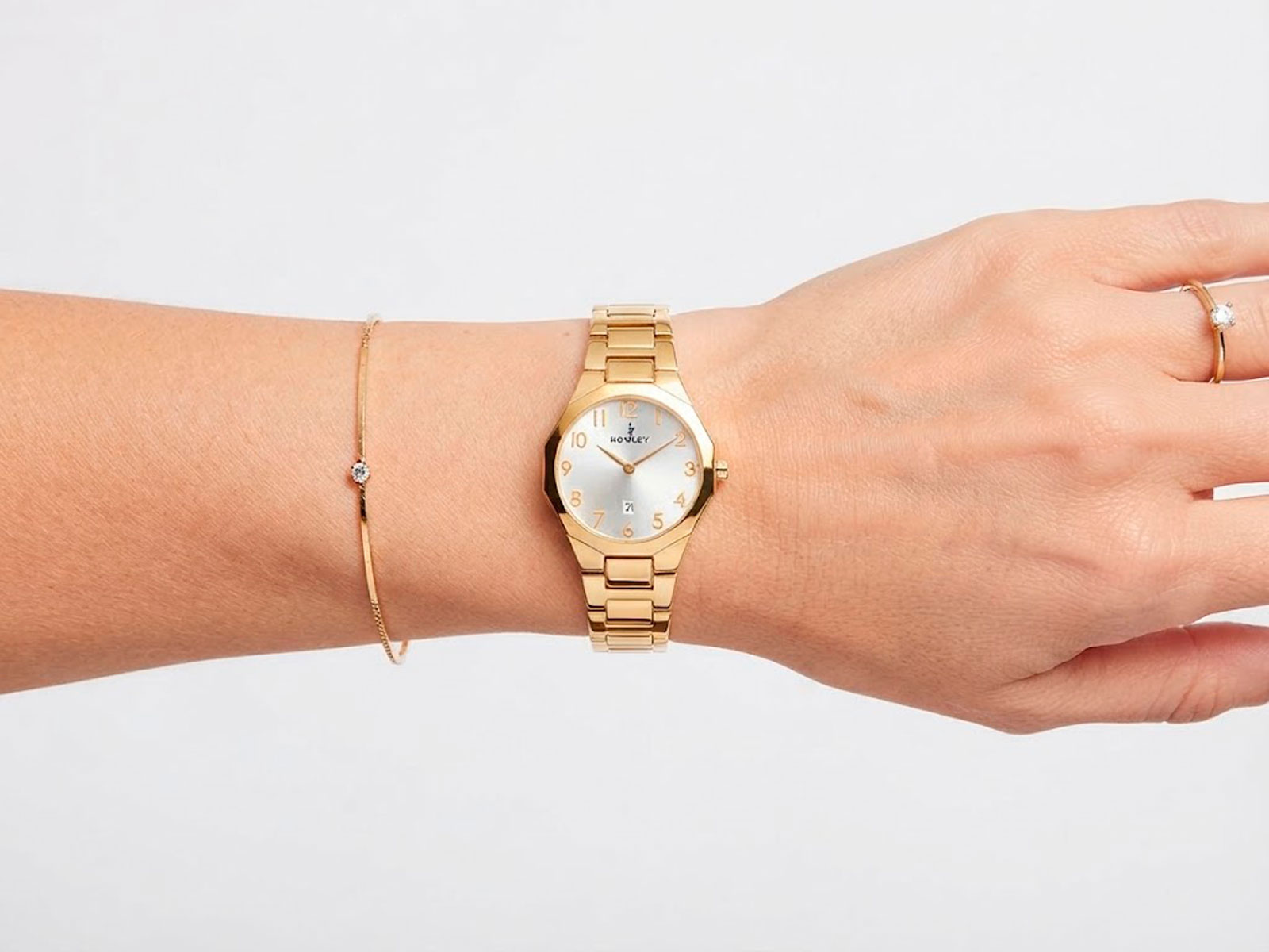 Reloj Nowley mujer acero dorado