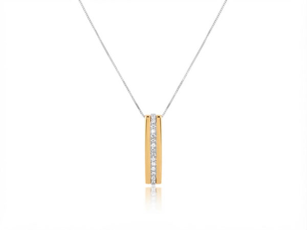 Colgante oro móvil diamantes