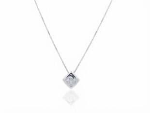 Colgante oro rombo diamantes