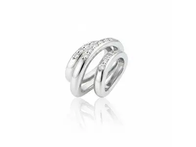 Colgante oro blanco diamantes