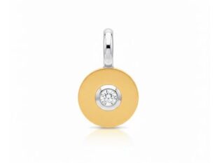 Colgante oro matizado brillante