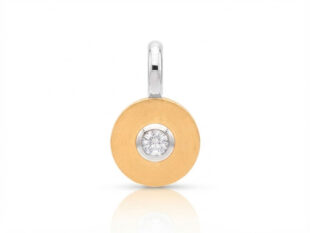 Colgante oro matizado brillante