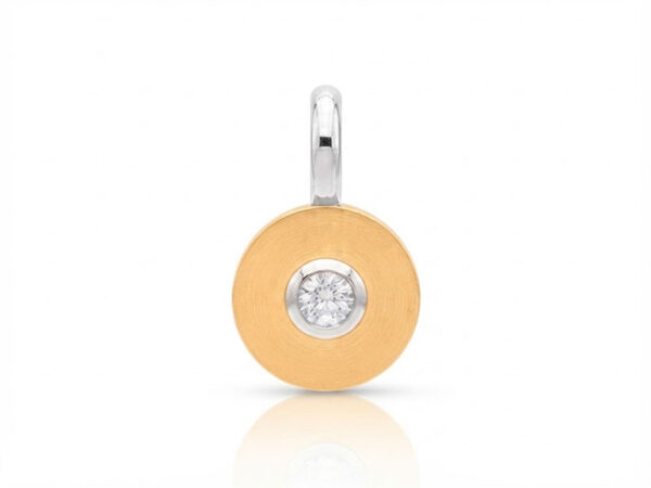 Colgante oro matizado brillante