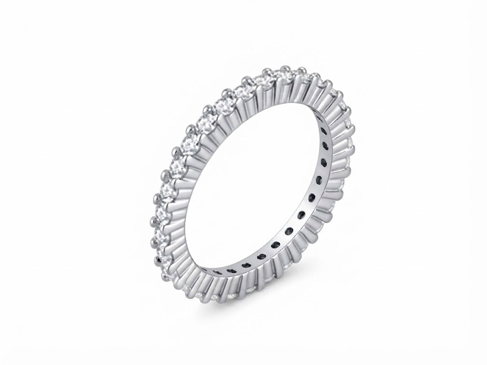 Anillo plata Eternity circonitas