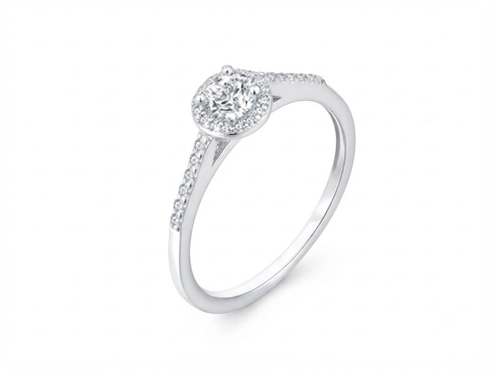 Anillo plata roseton clasico