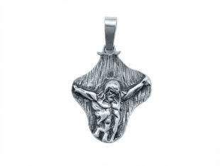 Colgante Cristo retablo plata