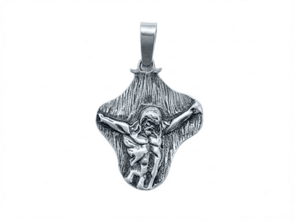 Colgante Cristo retablo plata