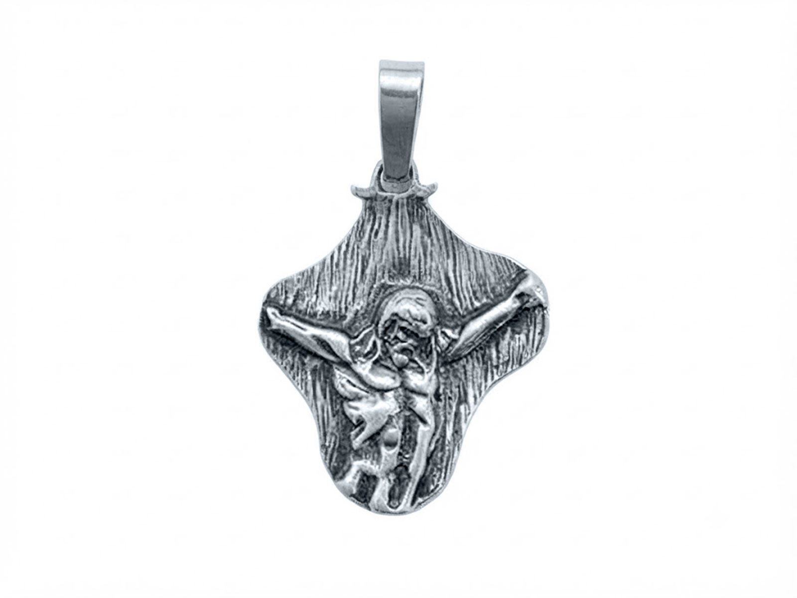 Colgante Cristo retablo plata