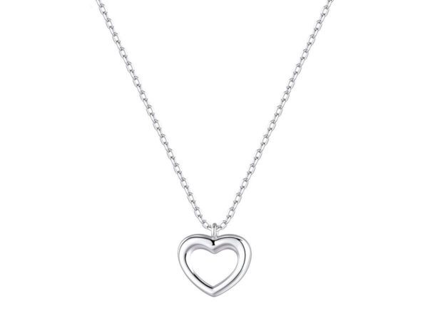 Gargantilla plata corazon calado