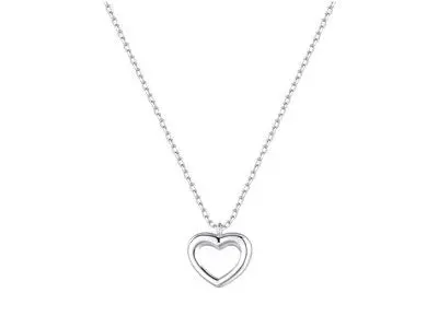 Gargantilla plata corazon calado