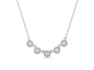 Gargantilla plata centros circonitas