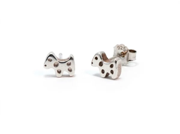 Pendientes plata infantiles perrito