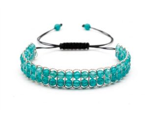 Pulsera macramé y apatitas