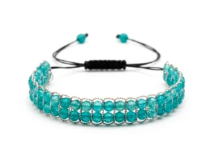 Pulsera macramé y apatitas