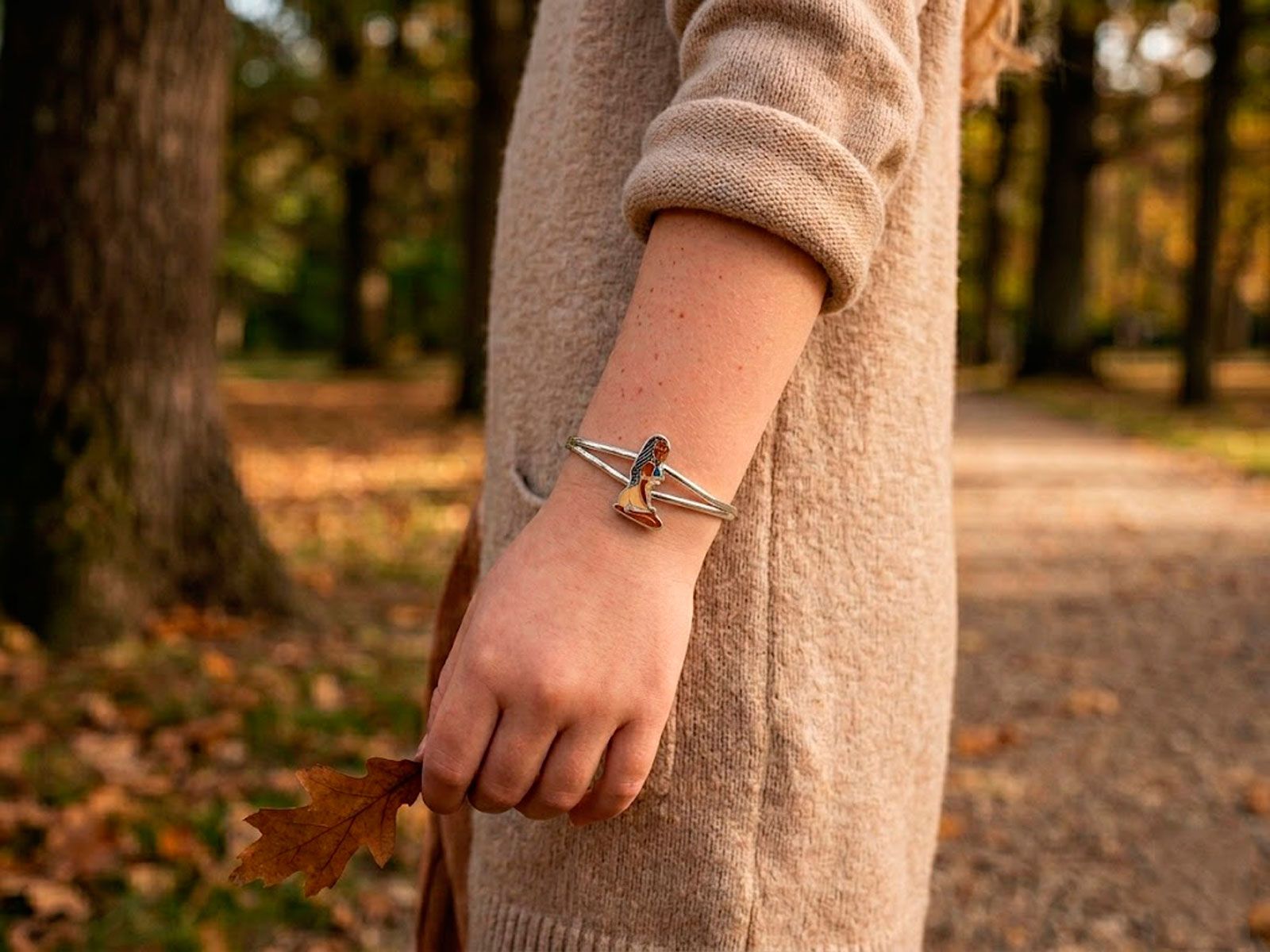 Brazalete de plata pocahontas