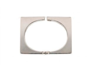 brazalete cuadrado plata ley
