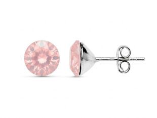 Pendientes plata Swarovski palo