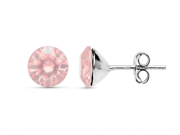 Pendientes plata Swarovski palo