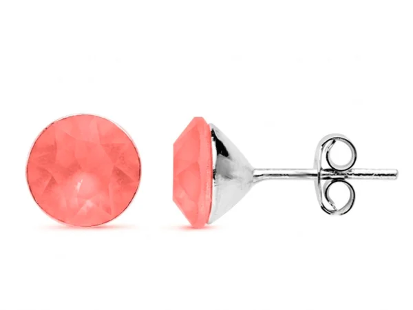 Pendientes cristal Swarovski rosa
