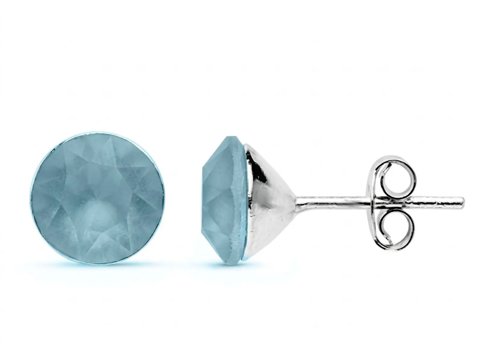Pendientes plata Swarovski pastel