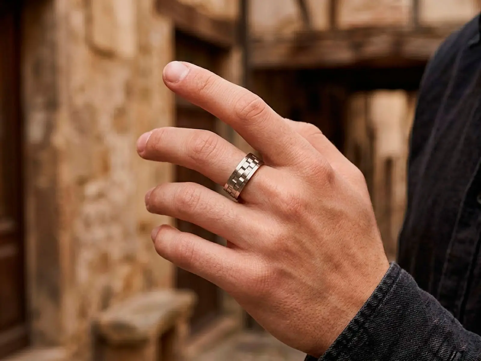 Anillo de acero antiestres
